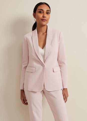 Phase Eight Petite Ulrica Fitted Jackets Rose USA | 8037514-BS